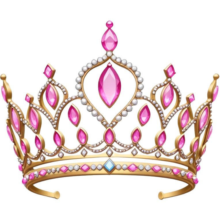 Pink tiara emoji