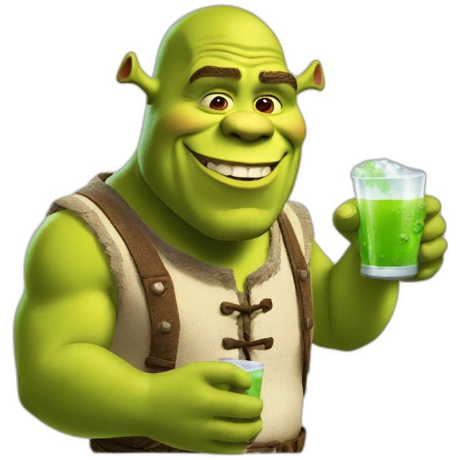shrek drinks emoji