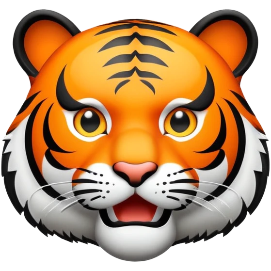 tiger face with AFK speech bubble for Twitch emote emoji