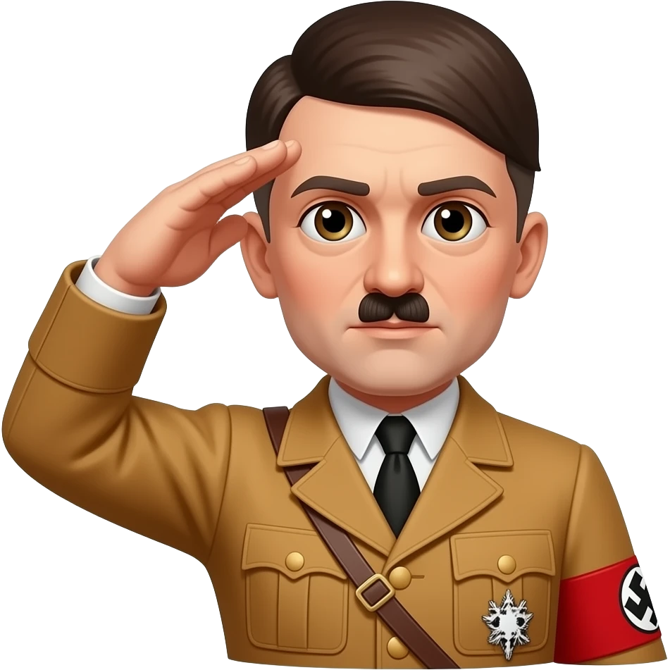 Hitler salute emoji