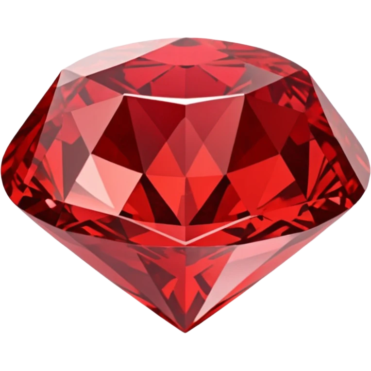Red diamond with "RED" written on its front emoji