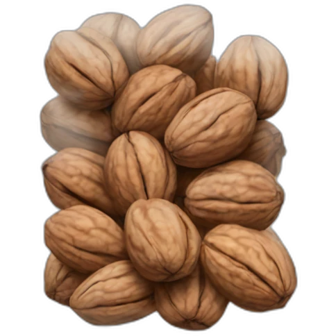 clear ziploc baggie of walnuts emoji