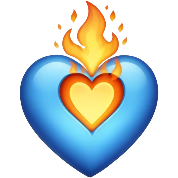 Blue hearth  emoji