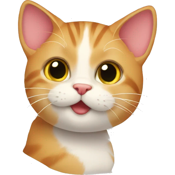 Cat fell in love emoji