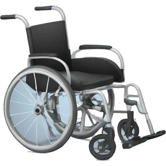 Wheelchair tipped over backwards emoji