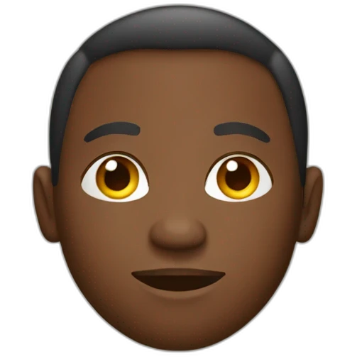 african man on corn row emoji