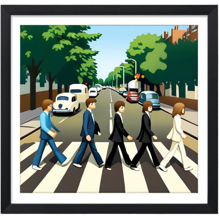 Abbey road crossing emoji