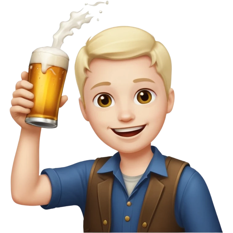 shotgun a beer emoji