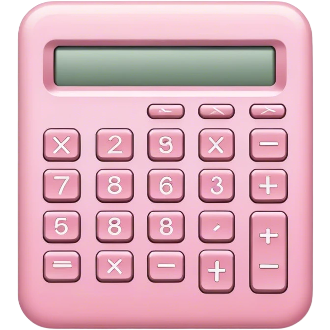 Light pink calculator  emoji