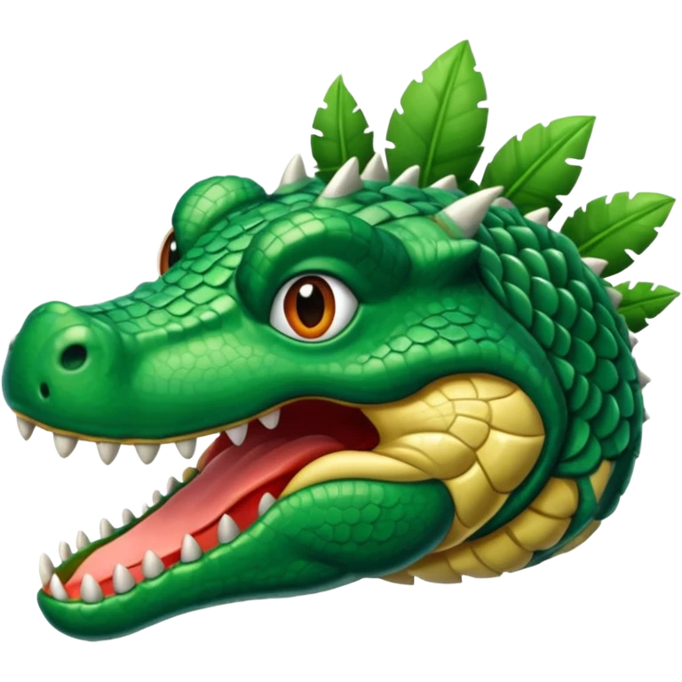 Hazme un avión con cabeza de cocodrilo emoji