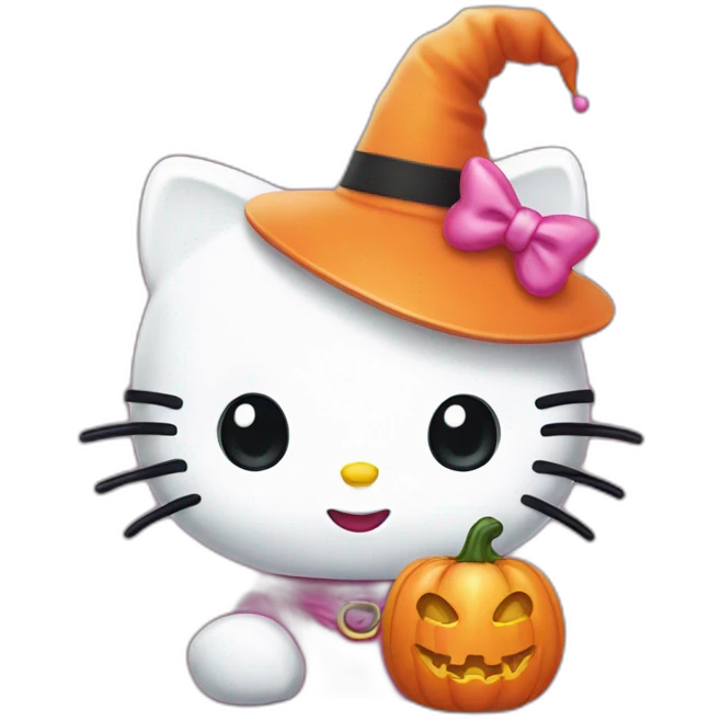 hello kitty halloween emoji