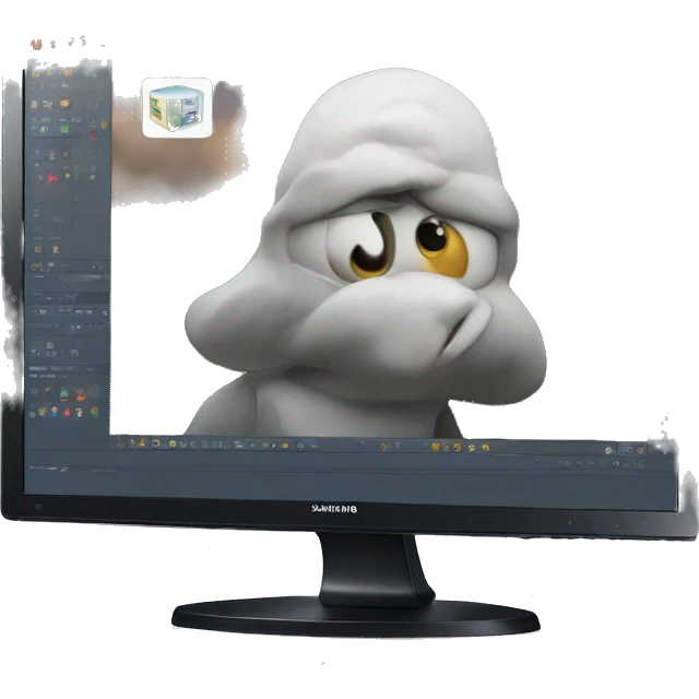 Samsung 4k monitor  emoji