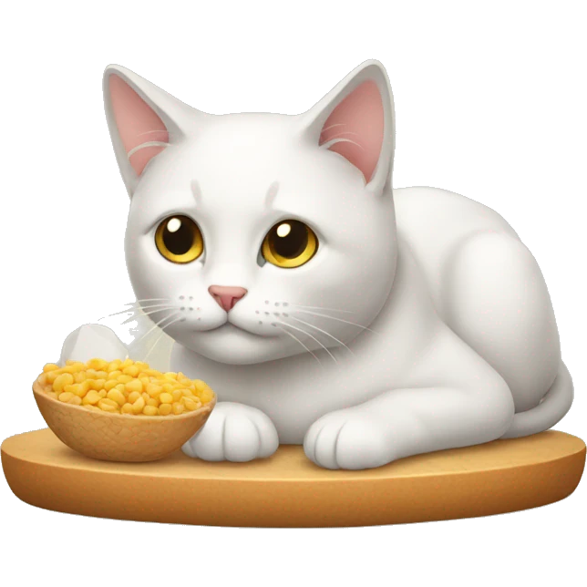 Cats waitting food emoji