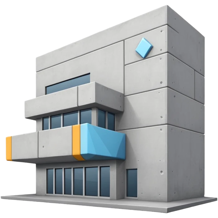 pick-up point, gray buildingpick-up emoji