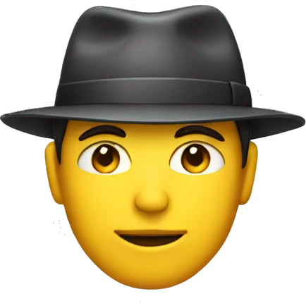 a man wearing a hat with the word 'FORM' written on it emoji