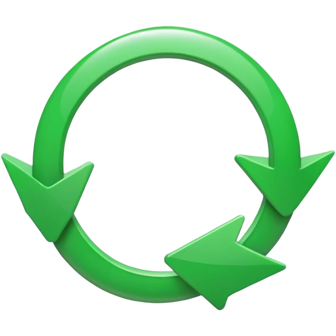 green loop with arrows emoji