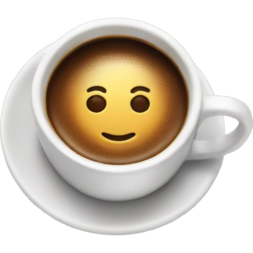 Aesthetic coffee emoji