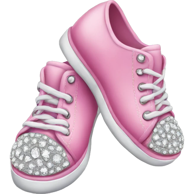Pink shoes with diamonds  emoji
