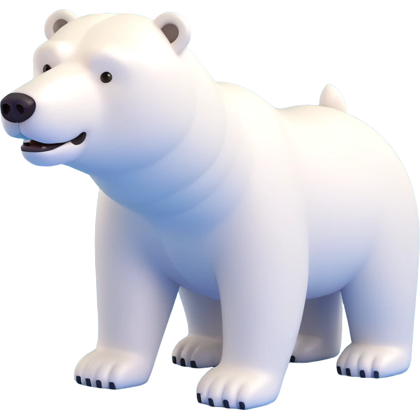 Polar bear emoji