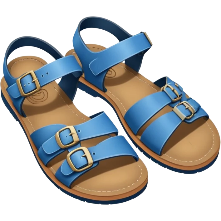 super realistic blue sandals emoji