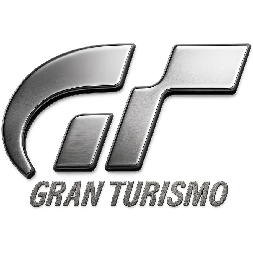 GT7 logo in a 3D glossy style emoji
