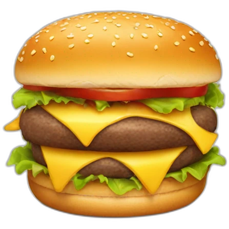 german who eat a hamburger emoji