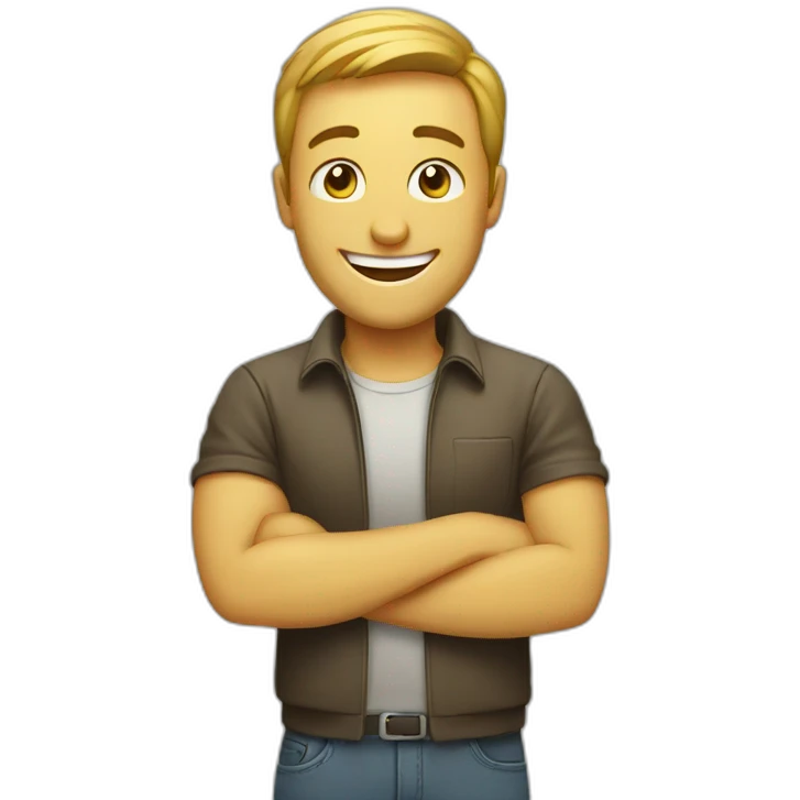 happy man wins money emoji