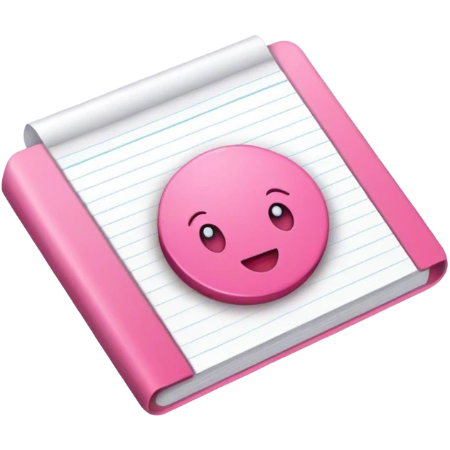 Artículos de papelería rosa  emoji