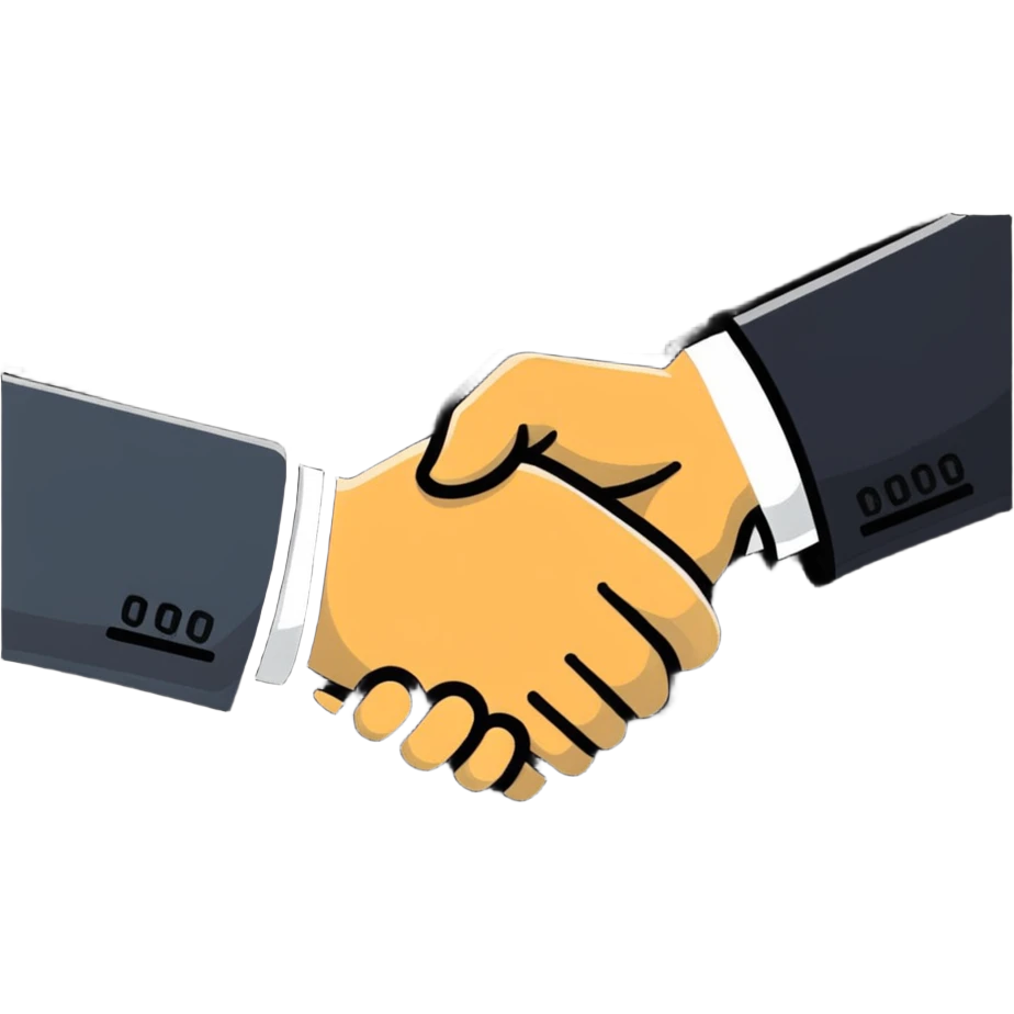 trust handshake, reliability checkmark, credibility verification emoji
