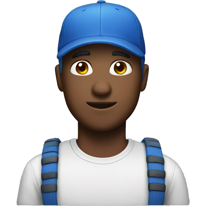 Guy wearing a blue cap emoji