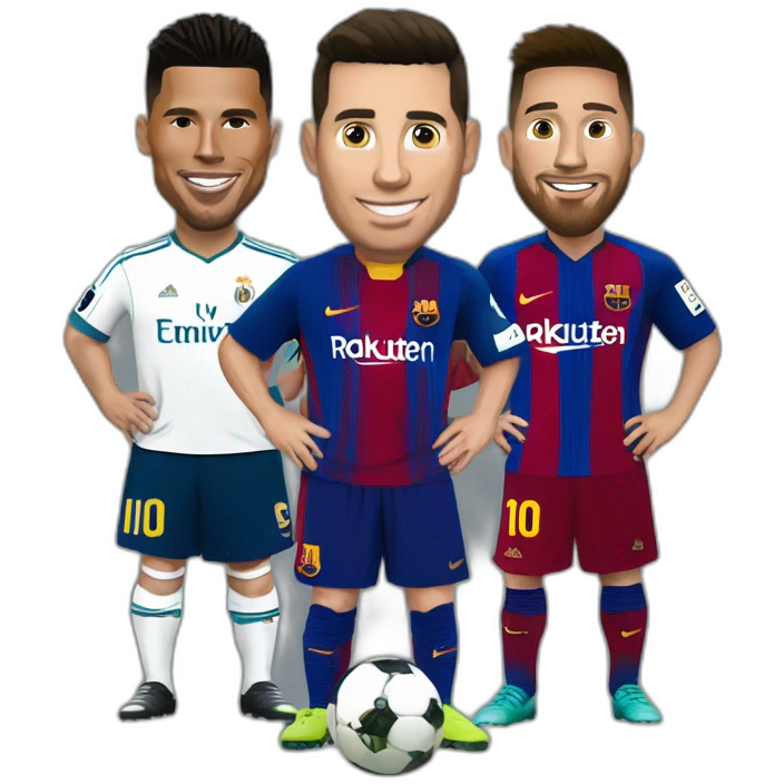 Ronaldo et messi emoji