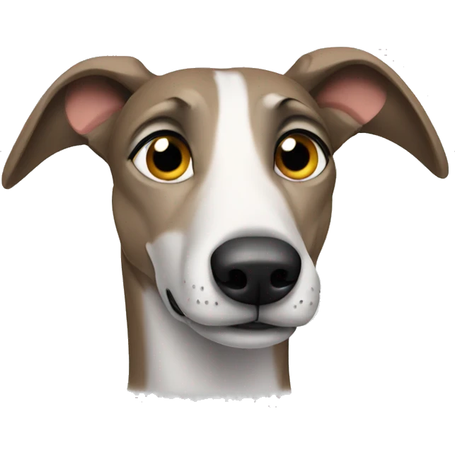 Shy greyhound emoji