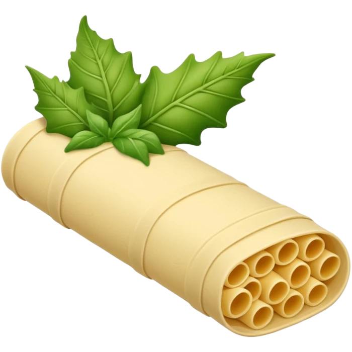 Dragon con cuerpo de pasta canelloni emoji