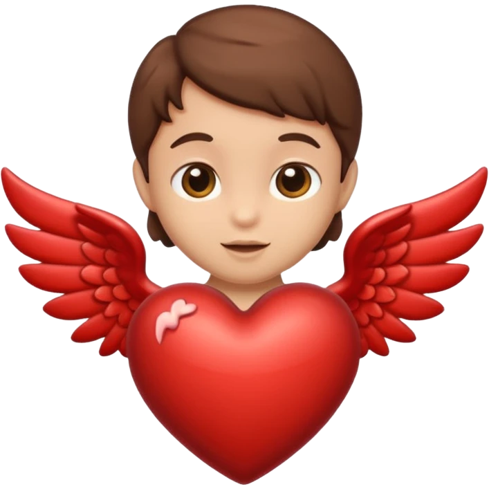 brown cupid heart emoji