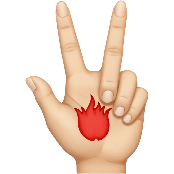 middle finger hand, light skin tone emoji