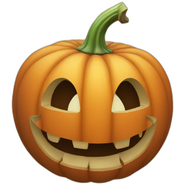 pumpkin from the top emoji
