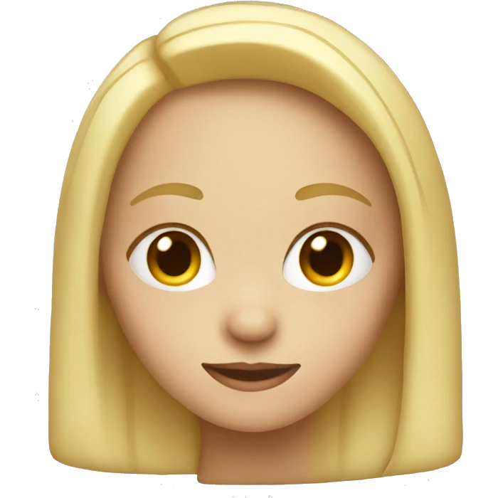 Blond girl emoji
