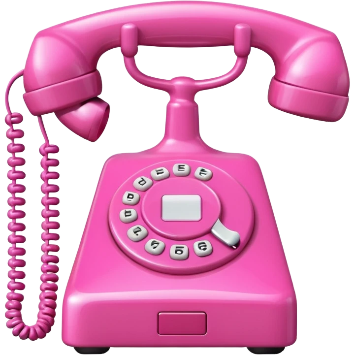 pink phone emoji