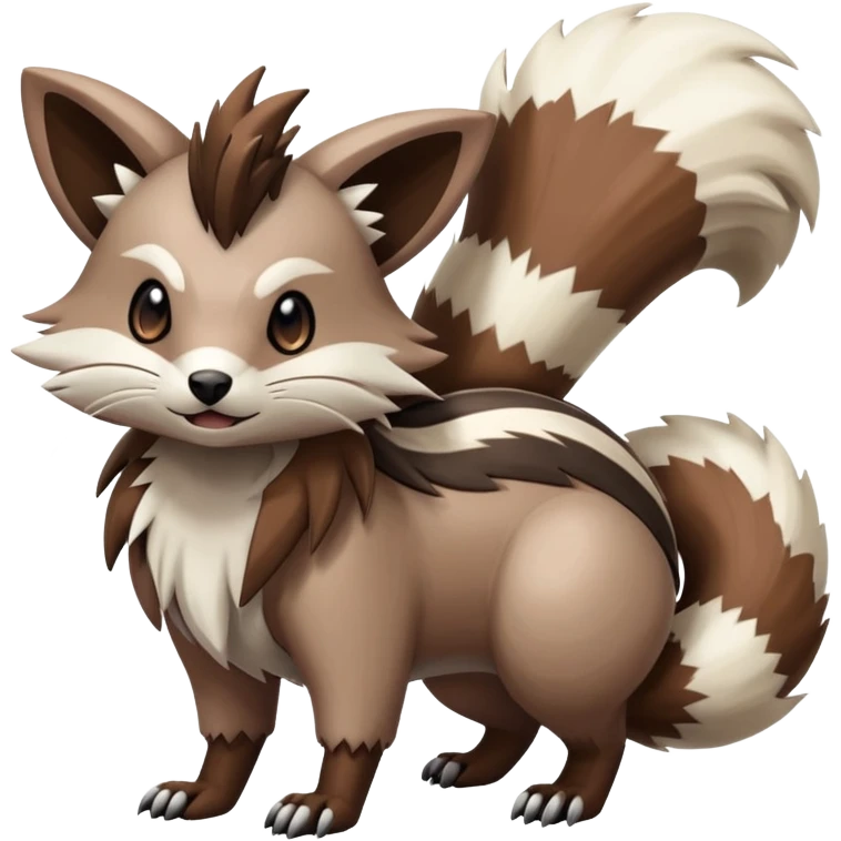 zigzagoon-linoone-furret-Fakémon-hybrid-creature (full body)  emoji