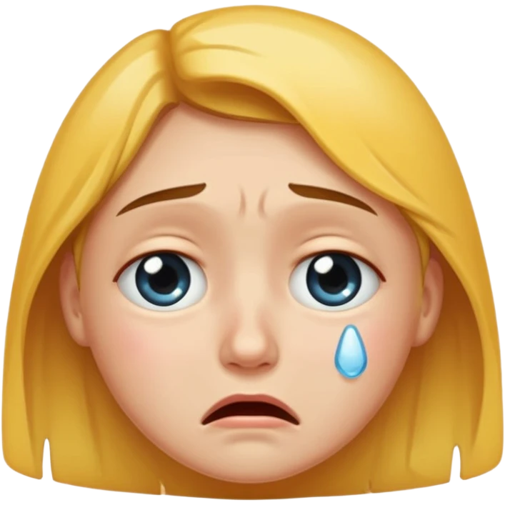 crying face emoji, expressive and clear emoji