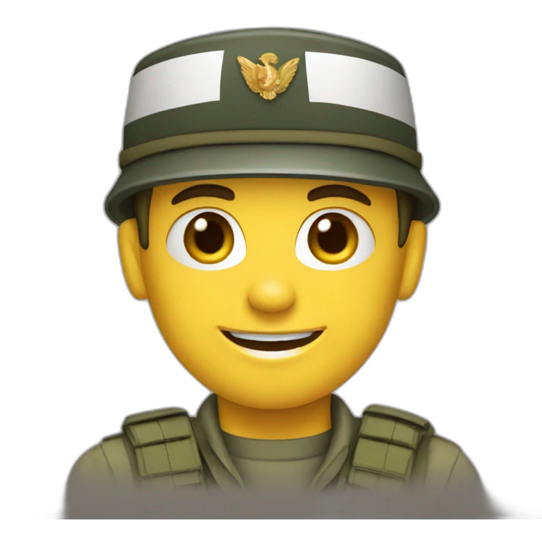 Military soldier frensh emoji