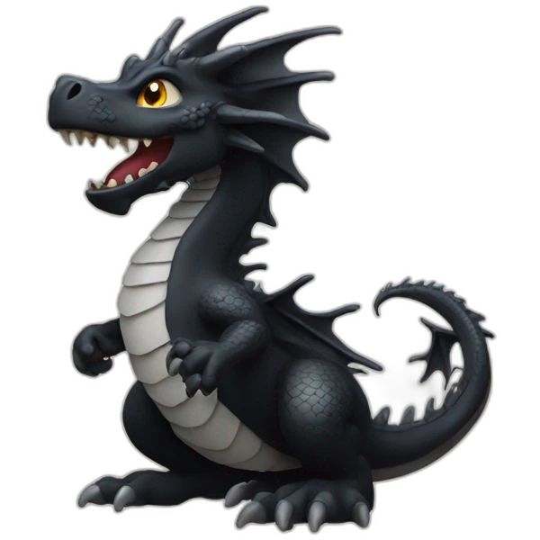 Black dragon emoji