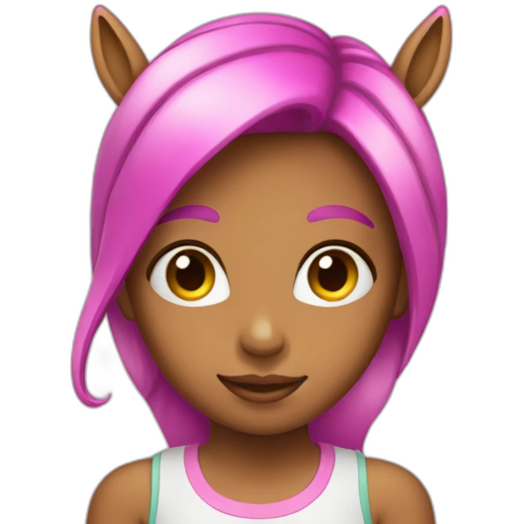 Girl-with-raibow-unicorn-hat emoji
