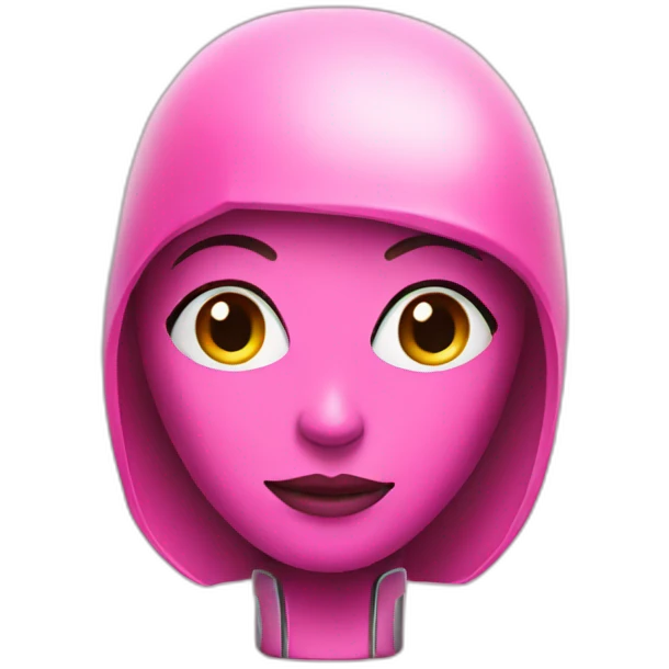 Pink Woman robot emoji