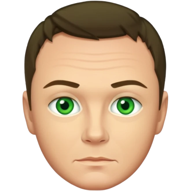 Tony Mortimer with green eyes emoji
