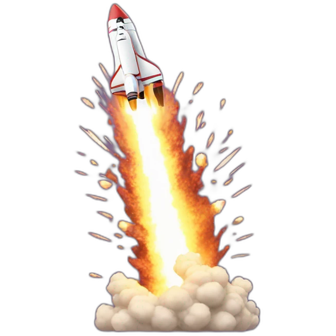 elon musk hit in the face by an exploding rocket emoji