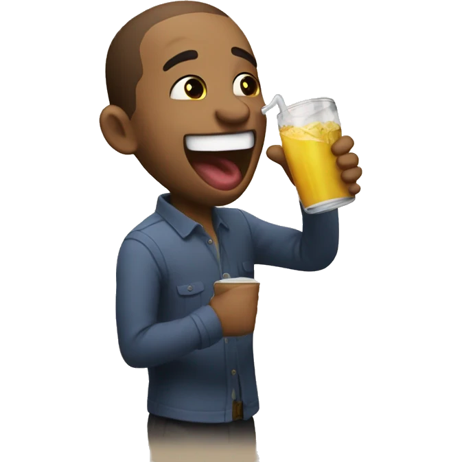 me spitting my drink out from laughing  emoji