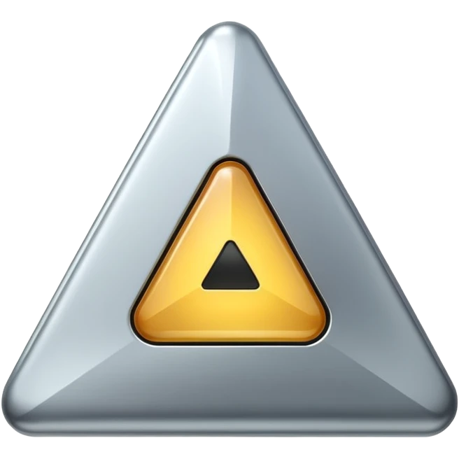 Troj uhelník jako play button emoji