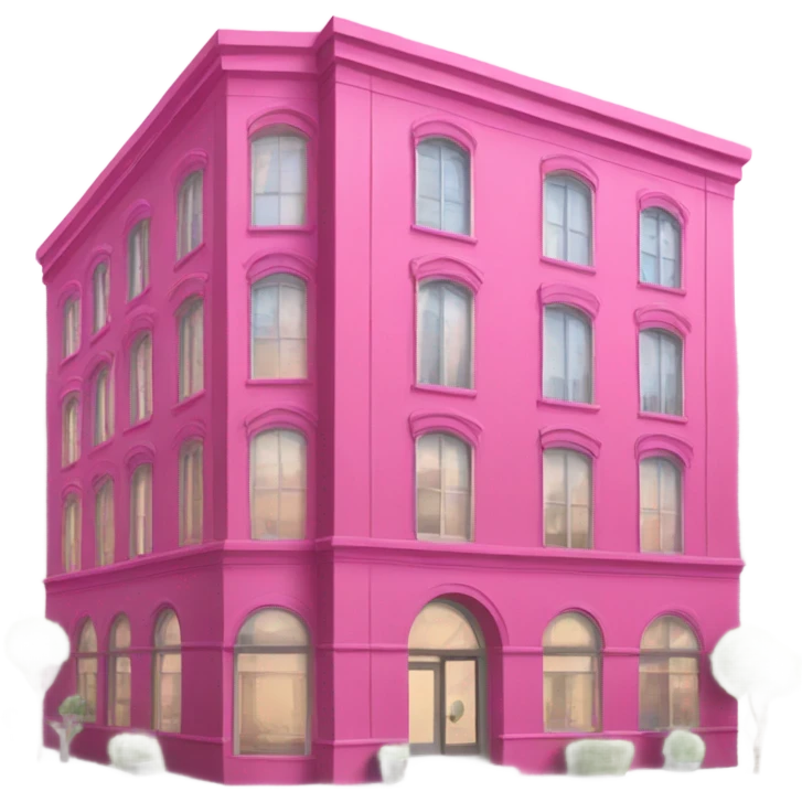 intensive pink building  emoji