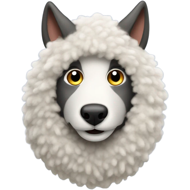 Wolf in sheep’s clothing emoji